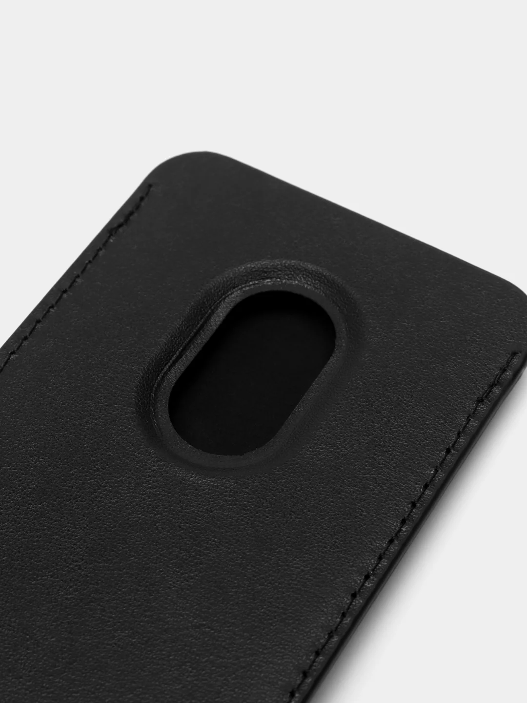 Черный картхолдер (держатель для карт) из исскуственной кожи Mag Safe для iPhone