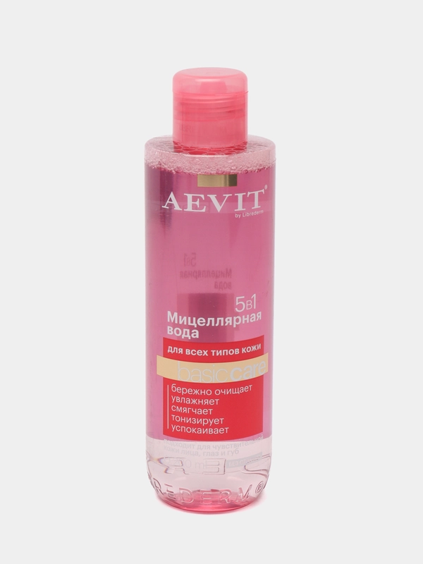 Мицеллярная вода Aevit By Librederm Basic Care 5 в 1 для всех типов кожи, 200 мл