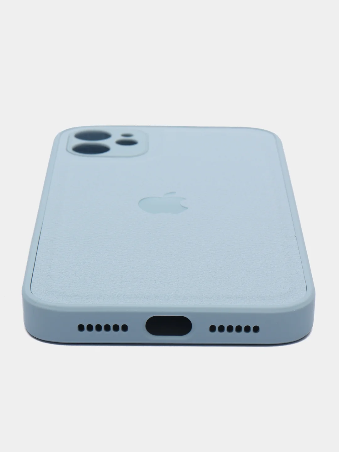 Голубой кожаный чехол для айфон iPhone 7/8,x/xs,Xr,11,12,13,13Pro,13Pro Max,14,14Pro,14Pro Max,14+