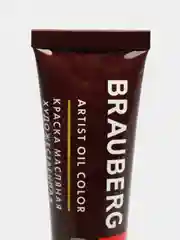 Краска масляная художественная BRAUBERG ART PREMIERE, 46 мл, проф. серия, ЗЕМЛЯНАЯ ЗЕЛЕНАЯ