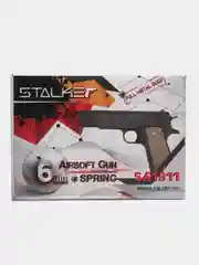 Пистолет пневматический страйкбольный Stalker SA1911 Spring Кольт 1911 на пружине 6 мм