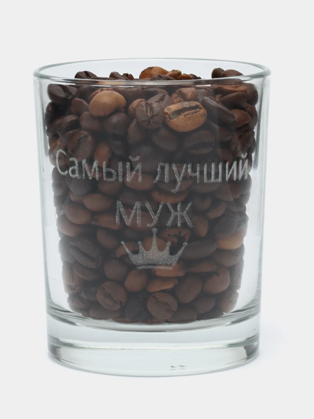 Аметистовый фужер, стакан для виски, с гравировкой, в подарочной упаковке из дерева