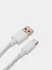 Белый кабель Type C - USB для быстрой зарядки и передачи данных, 2 метра