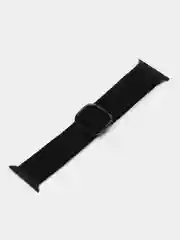 Черный ремешок для Apple watch, плетеный, нейлоновый, спортивный браслет для умных смарт часов