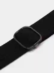 Черный ремешок для Apple watch, плетеный, нейлоновый, спортивный браслет для умных смарт часов