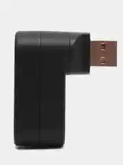 Черный usb-разветвитель Borofone DH3, 3USB, USB-концентратор с подсветкой, переходник