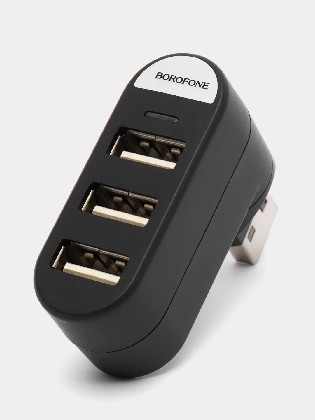 Черный usb-разветвитель Borofone DH3, 3USB, USB-концентратор с подсветкой, переходник