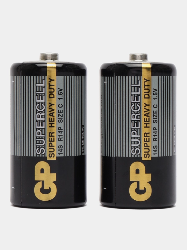 Аккумуляторные батарейки R14 1.5V GP