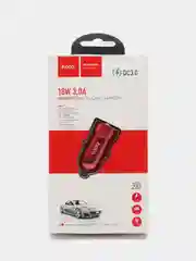 Красный автомобильное зарядное устройство HOCO Z32 3000mA QC 3.0 быстрая зарядка, 18W 3.0A