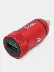 Красный автомобильное зарядное устройство HOCO Z32 3000mA QC 3.0 быстрая зарядка, 18W 3.0A