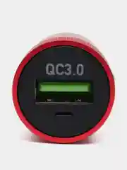 Красный автомобильное зарядное устройство HOCO Z32 3000mA QC 3.0 быстрая зарядка, 18W 3.0A