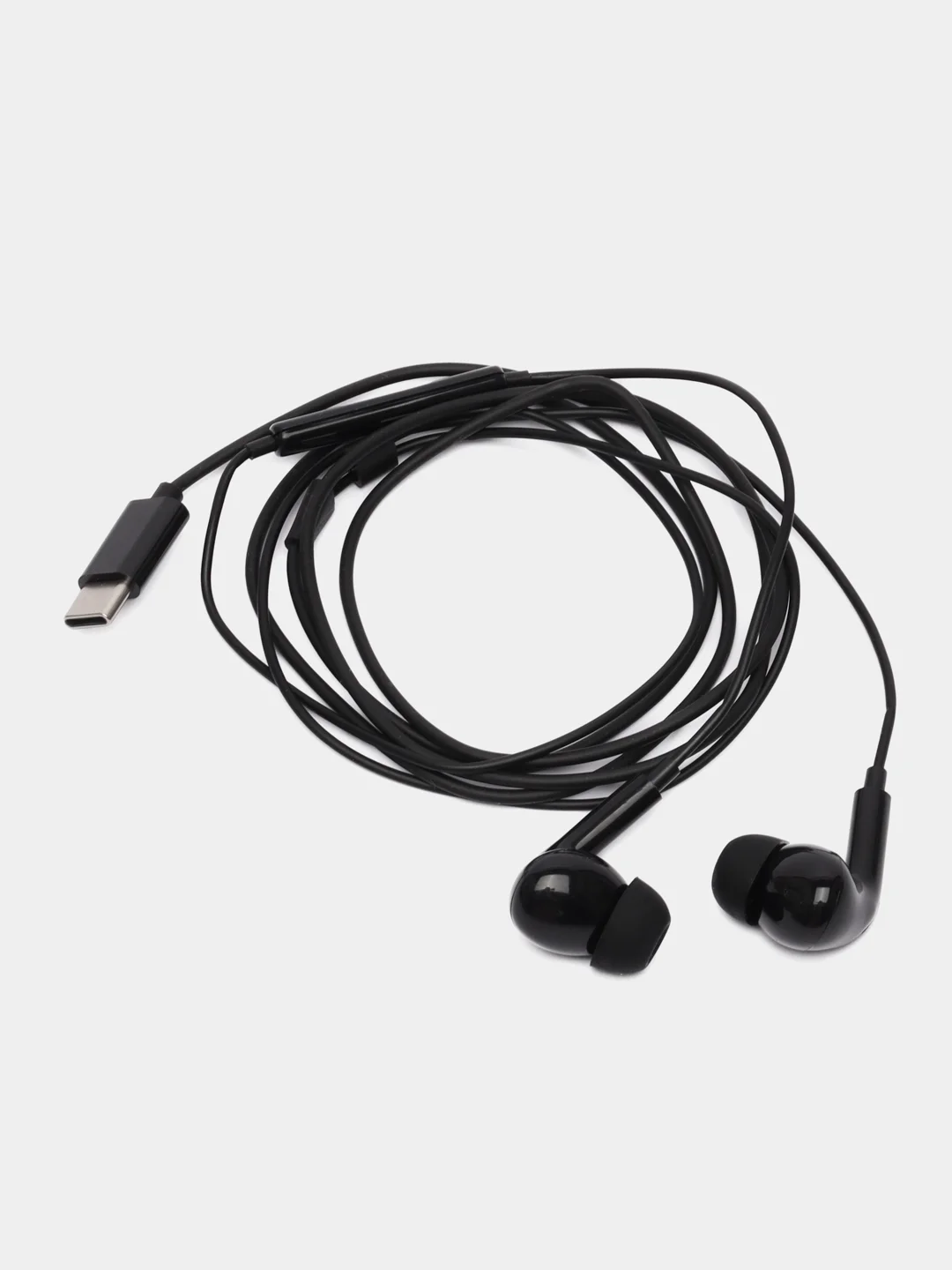 Черный проводные вакуумные наушники Hoco M101 Pro, Type-C разъём, длина 1,2 м