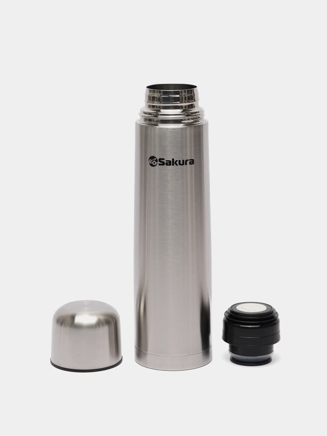 Серый металлик термос Sakura TH-01-1000S, 1,0 л