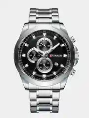 Угольный мужские наручные часы Curren 8354 с хронографом