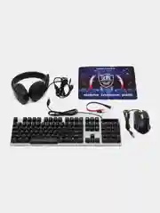 Игровой набор К120.110 клавиатура, наушники, мышь и коврик
