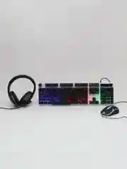 Игровой набор К120.110 клавиатура, наушники, мышь и коврик