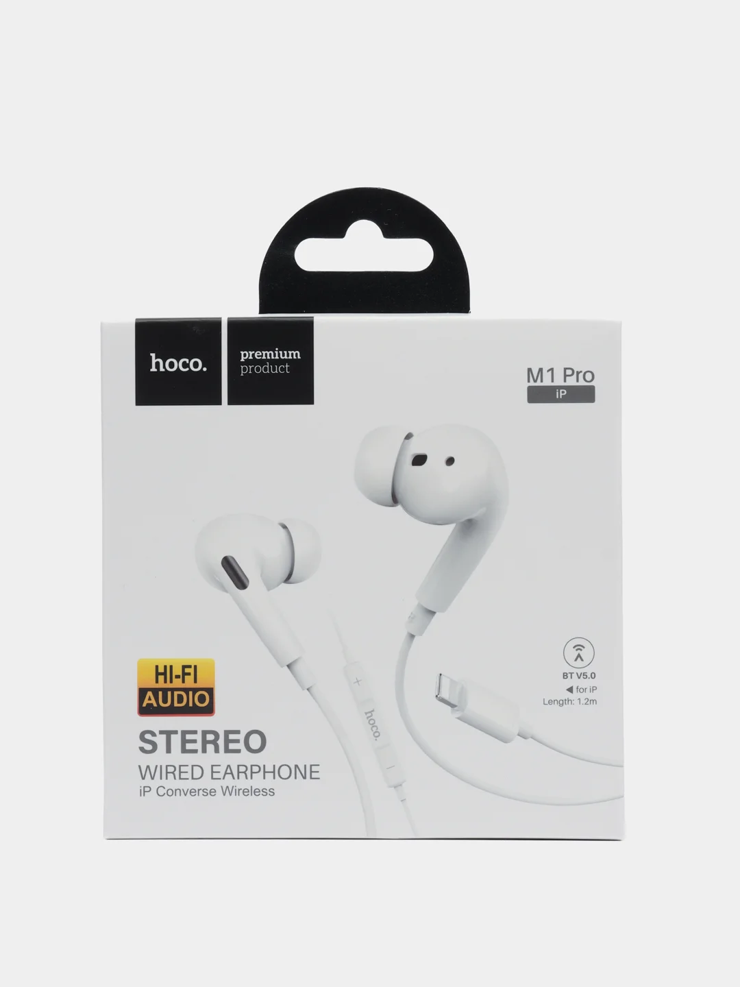 Проводные вакуумные наушники Hoco M1 Pro, Lightning разъём, длина 1,2 м