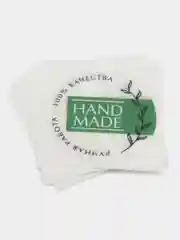 Бирюзовый наклейки - стикеры для бизнеса Hand made (Ручная работа), 10 штук, 20 штук, 50 штук