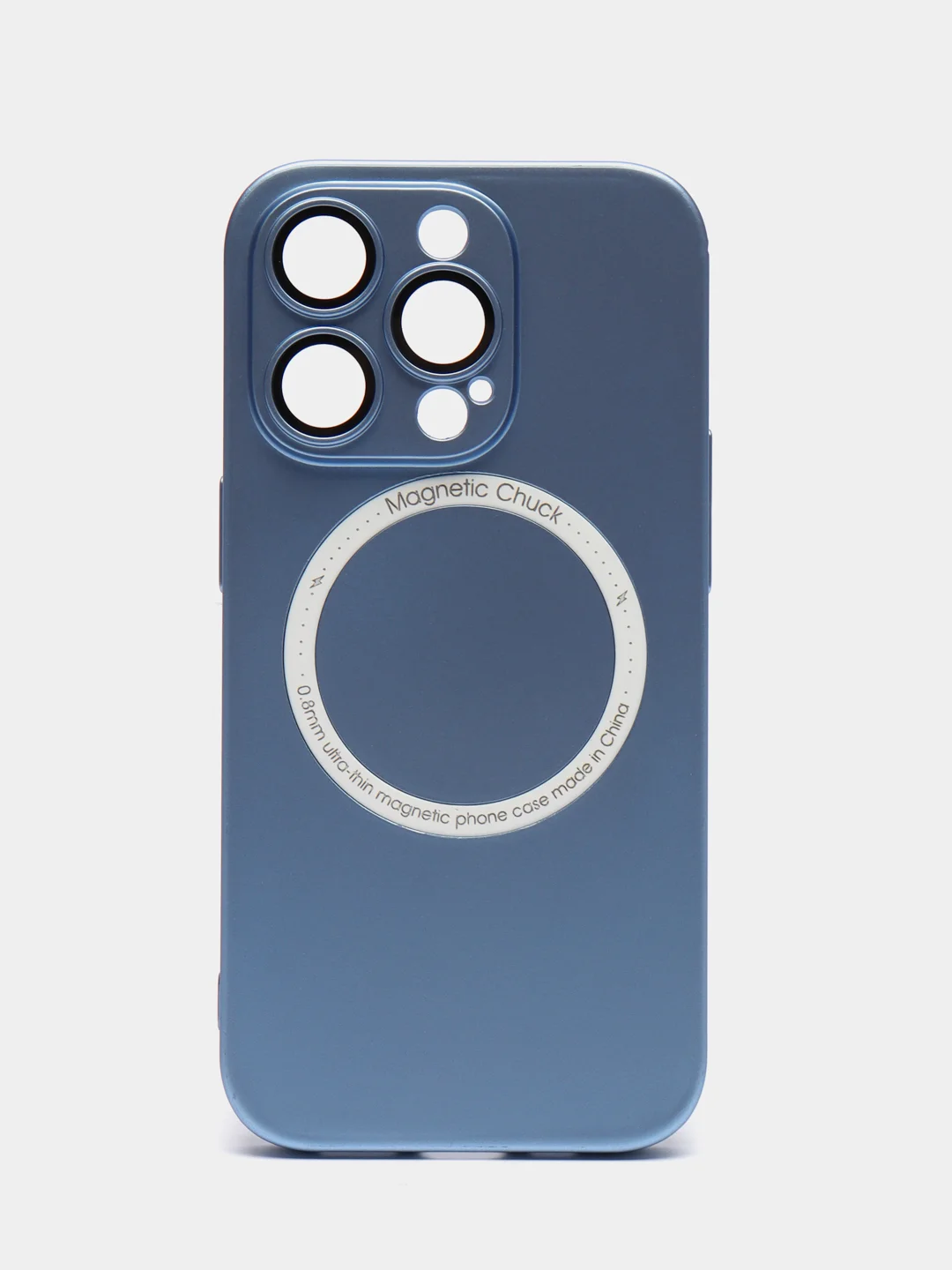 Голубой чехол MagSafe для iPhone (Айфон) 13, 14, Pro