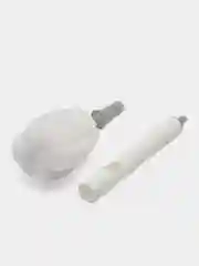 Белый губка для мытья посуды. Ершик для стаканов, бокалов и бутылок