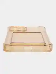 Желтый силиконовый неоновый чехол Iphone 12pro max, с визитницей