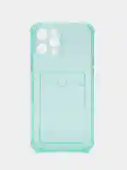 Салатовый силиконовый неоновый чехол Iphone 12pro max, с визитницей