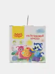 Краски пальчиковые Мульти-Пульти "Приключения Енота", 08 цветов, 200 г, классические