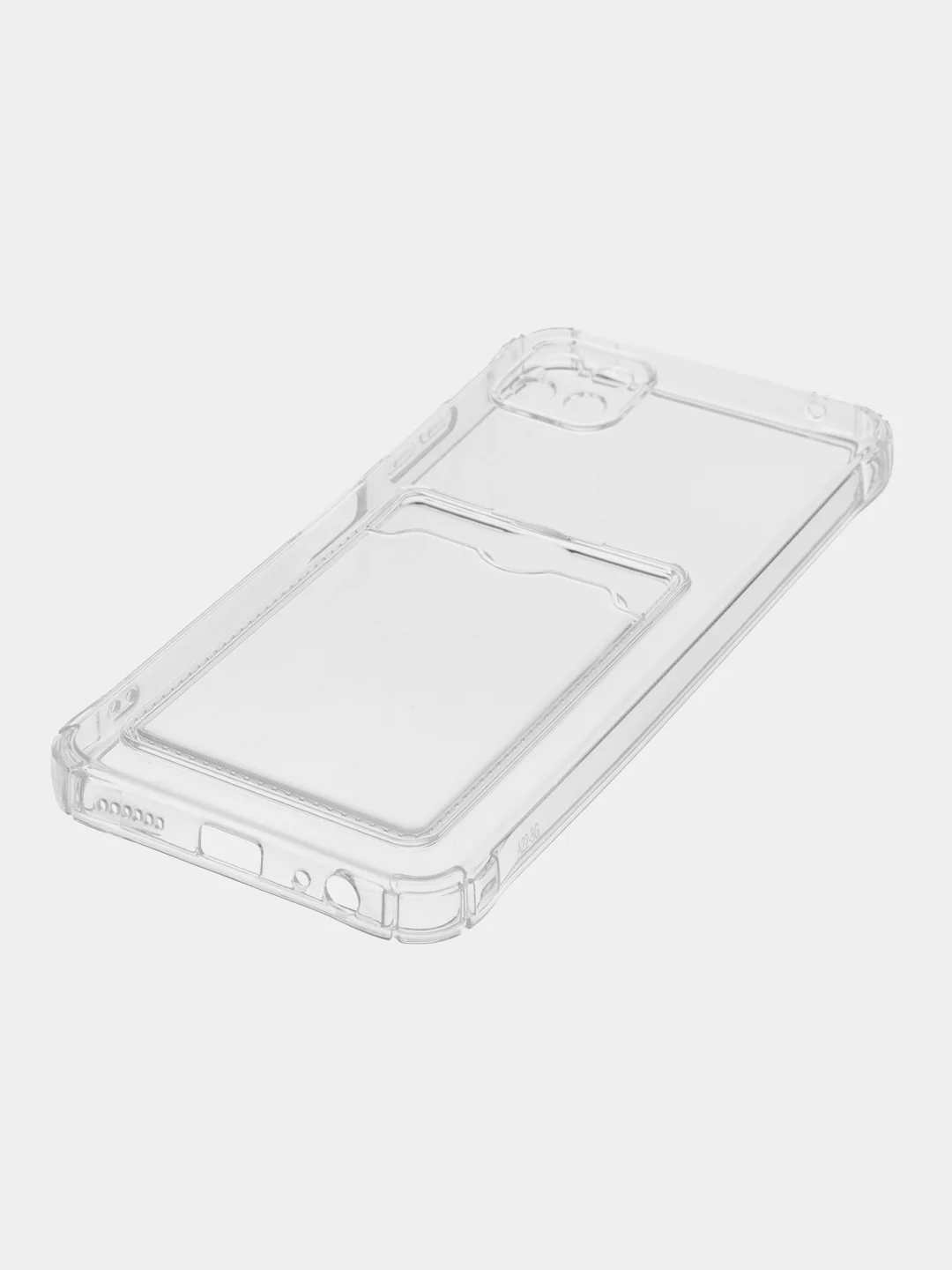 Прозрачный силиконовый неоновый с визитницей чехол Samsung A22 5G, A33, A53