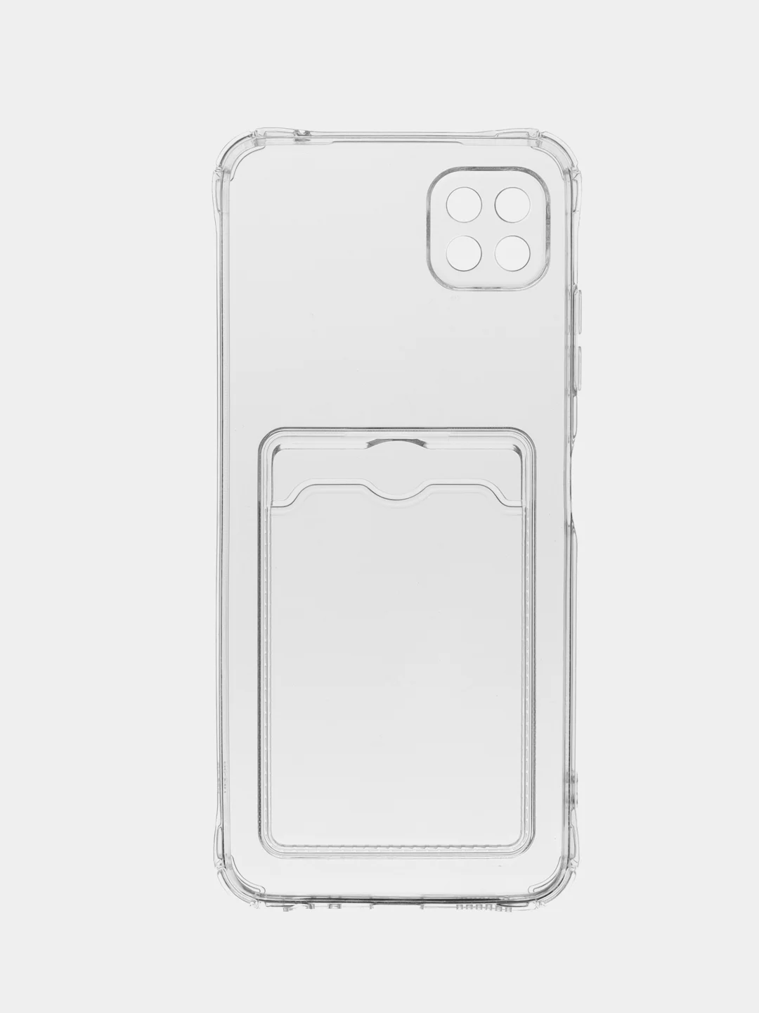 Прозрачный силиконовый неоновый с визитницей чехол Samsung A22 5G, A33, A53