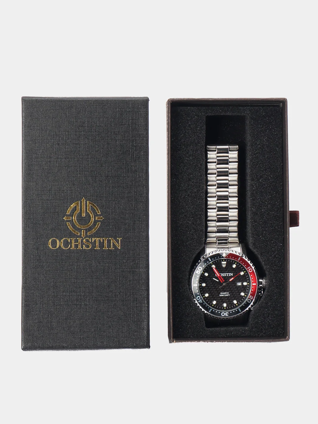Красный мужские наручные часы Ochstin 7003 в подарочной упаковке