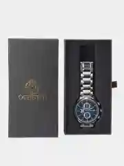 Синий мужские наручные часы Ochstin 6085A с хронографом в подарочной упаковке