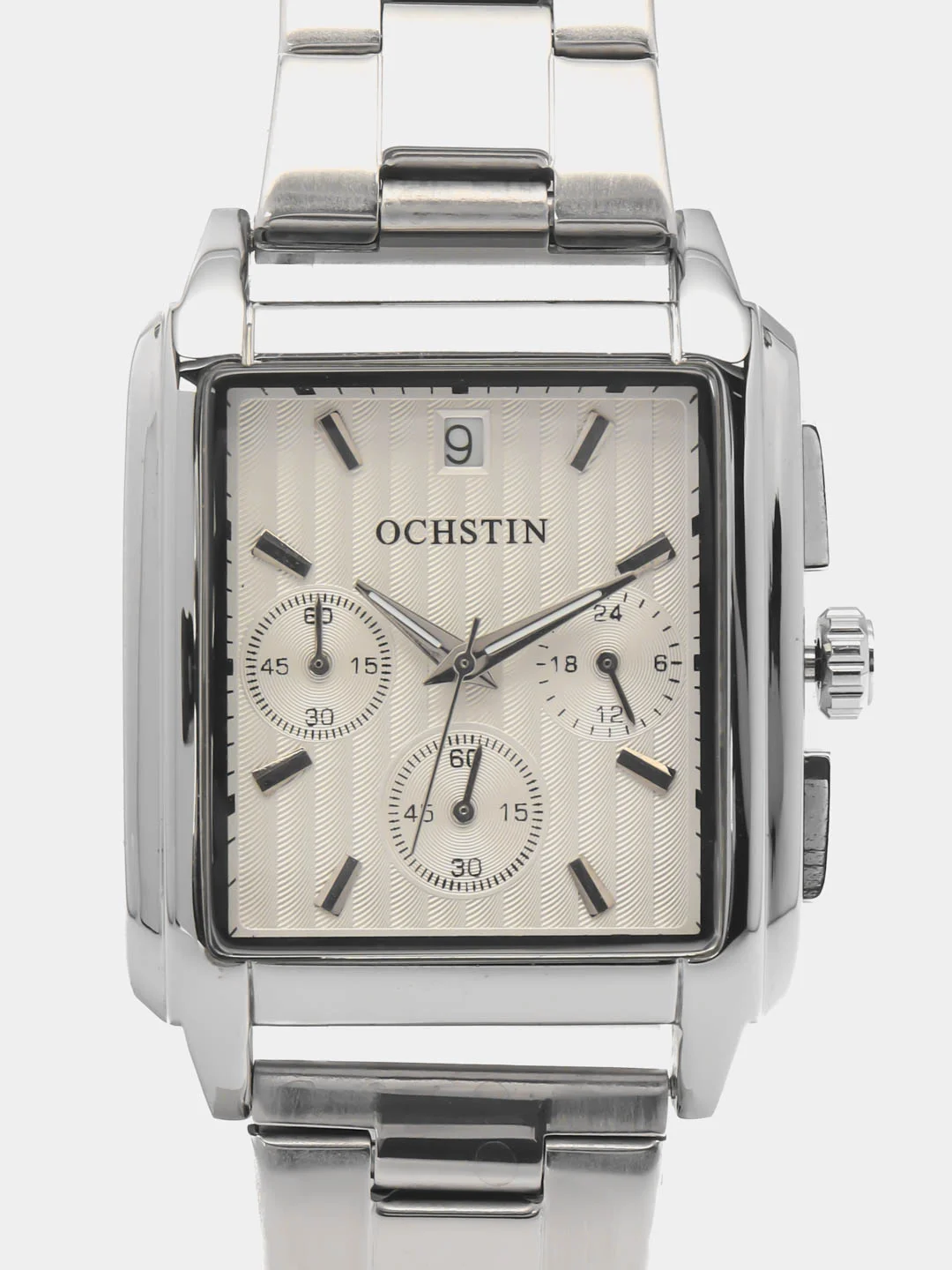 Серебряный мужские наручные часы Ochstin 7240 с хронографом в подарочной упаковке