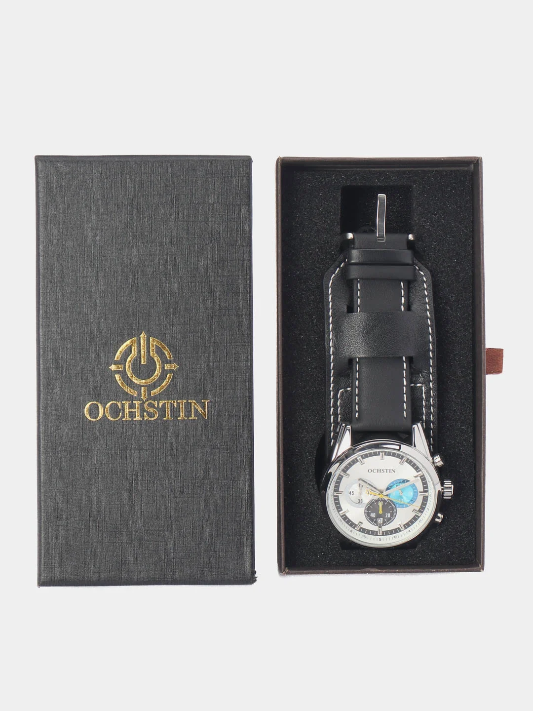Хром мужские наручные часы Ochstin 7229 с хронографом в подарочной упаковке