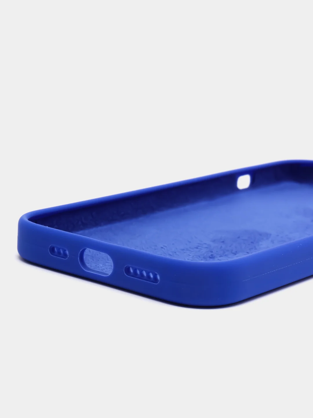 Индиго чехол Silicone Case iPhone 11, 12, 13, 14, Pro, Pro Max, с закрытым низом, кейс