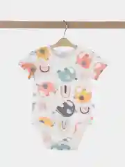 Серый боди для новорожденных