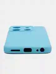 Голубой чехол для Tecno Spark GO 2023 / Tecno Pop 7 / Tecno Pop 7 Pro прозрачный силиконовый
