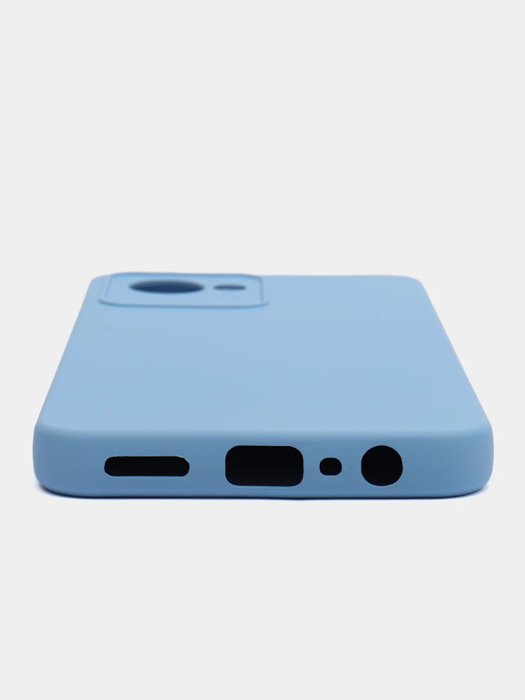 Светло-синий силиконовый чехол для Realme C30, C30S, 50i PRIME (Реалми С30 С30С 50 ай Прайм) прозрачный