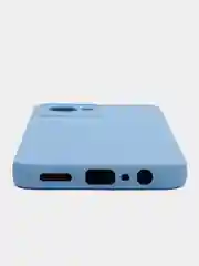 Светло-синий силиконовый чехол для Realme C30, C30S, 50i PRIME (Реалми С30 С30С 50 ай Прайм) прозрачный