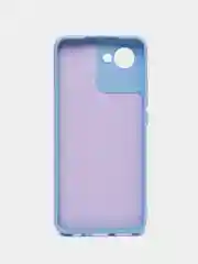 Светло-синий силиконовый чехол для Realme C30, C30S, 50i PRIME (Реалми С30 С30С 50 ай Прайм) прозрачный