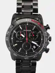 Черный мужские наручные часы Ochstin 6123B с хронографом в подарочной упаковке