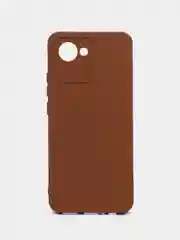 Коричневый силиконовый чехол для Realme C30, C30S, 50i PRIME (Реалми С30 С30С 50 ай Прайм) прозрачный
