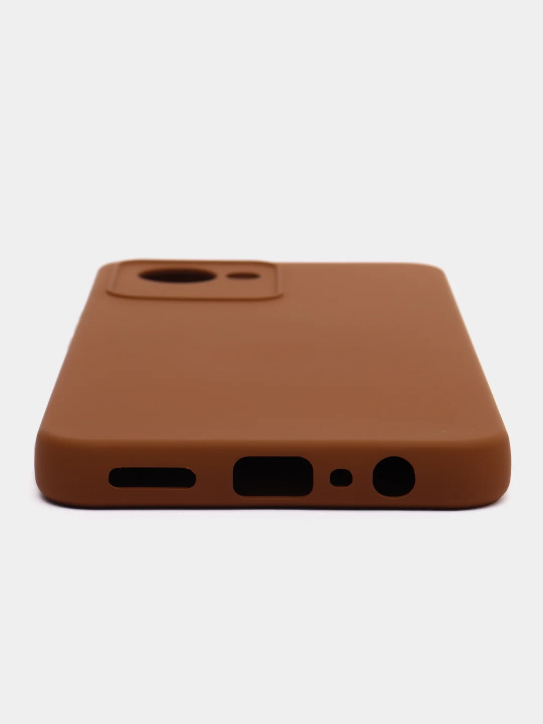 Коричневый силиконовый чехол для Realme C30, C30S, 50i PRIME (Реалми С30 С30С 50 ай Прайм) прозрачный