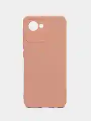 Пастельно-коралловый силиконовый чехол для Realme C30, C30S, 50i PRIME (Реалми С30 С30С 50 ай Прайм) прозрачный