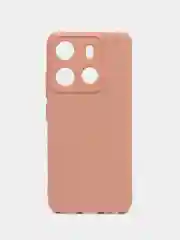 Пастельно-коралловый чехол для Tecno Spark GO 2023 / Tecno Pop 7 / Tecno Pop 7 Pro прозрачный силиконовый