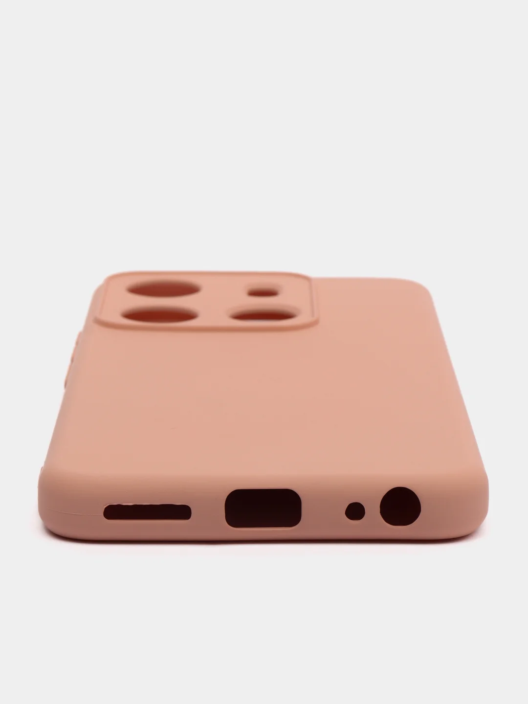 Пастельно-коралловый чехол для Tecno Spark GO 2023 / Tecno Pop 7 / Tecno Pop 7 Pro прозрачный силиконовый