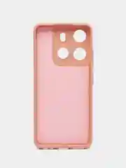 Пастельно-коралловый чехол для Tecno Spark GO 2023 / Tecno Pop 7 / Tecno Pop 7 Pro прозрачный силиконовый