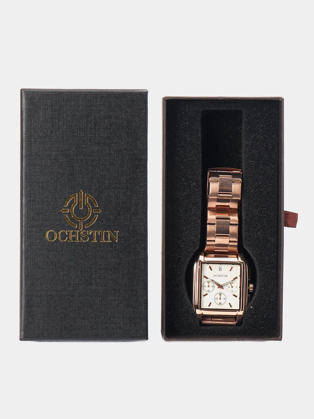 Бронзовый мужские наручные часы Ochstin 7240 с хронографом в подарочной упаковке