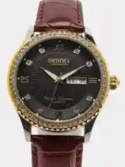 Черный женские наручные часы Dedima D-160, с календарём, в подарочной упаковке