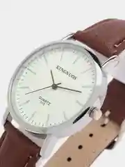 Серебряный мужские наручные часы Kingnuos K-015, в подарочной упаковке