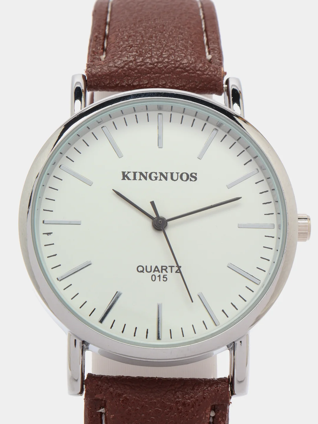 Серебряный мужские наручные часы Kingnuos K-015, в подарочной упаковке